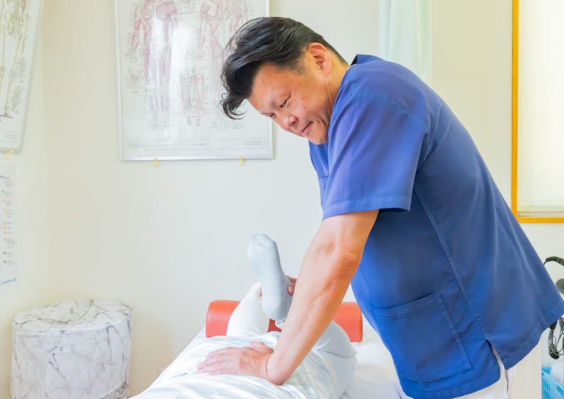 施術を行う様子